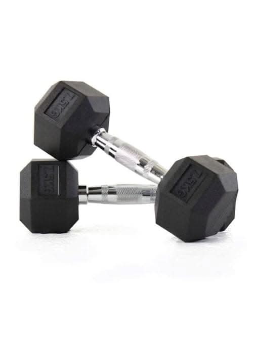 Combo Liftdex Hex Dumbbell Set – Strength Training Equipment – Gym Equipment – 2.5 to 10 Kg – 4 Pairs