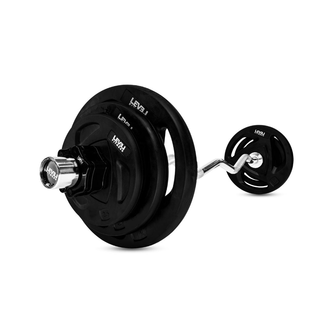 Leom Fitness Tri-Grip Olympic Rubber Plates