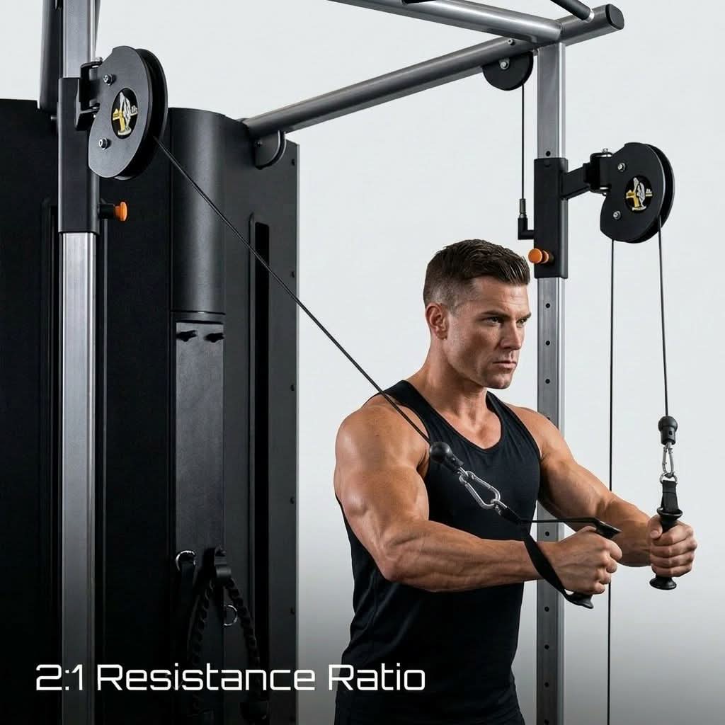 Life Fitness Axiom Series Dual Adjustable Pulley Machine