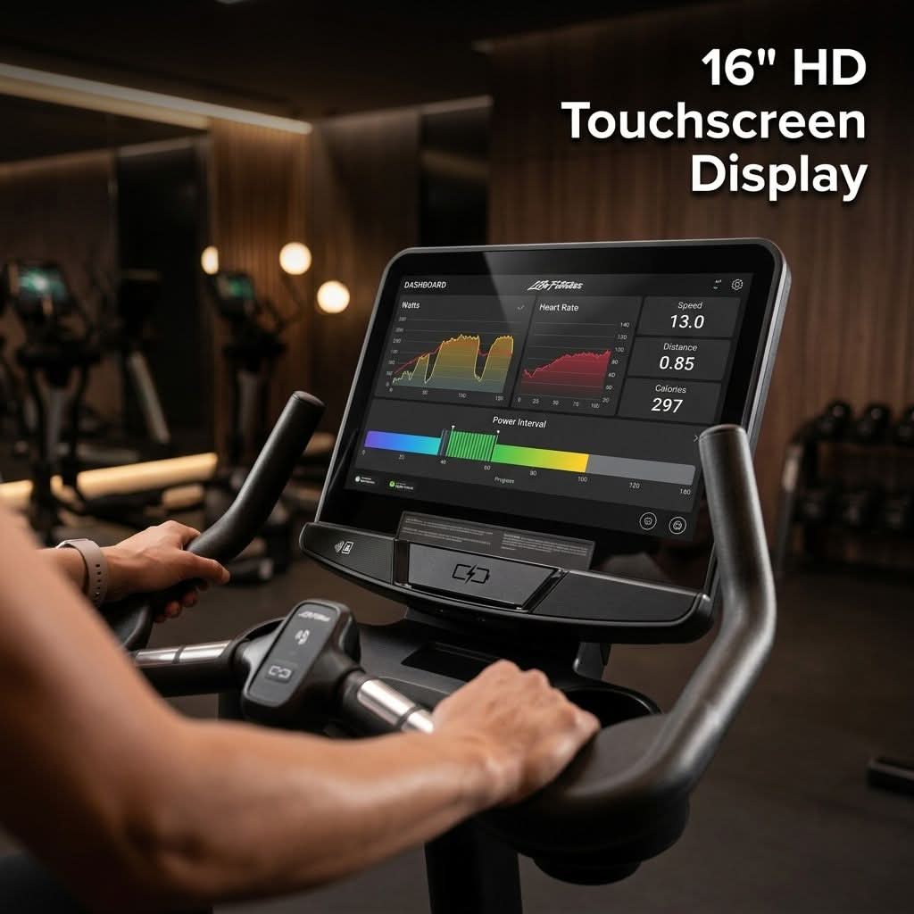 Life Fitness Integrity+ Upright Bike with SE4 Console