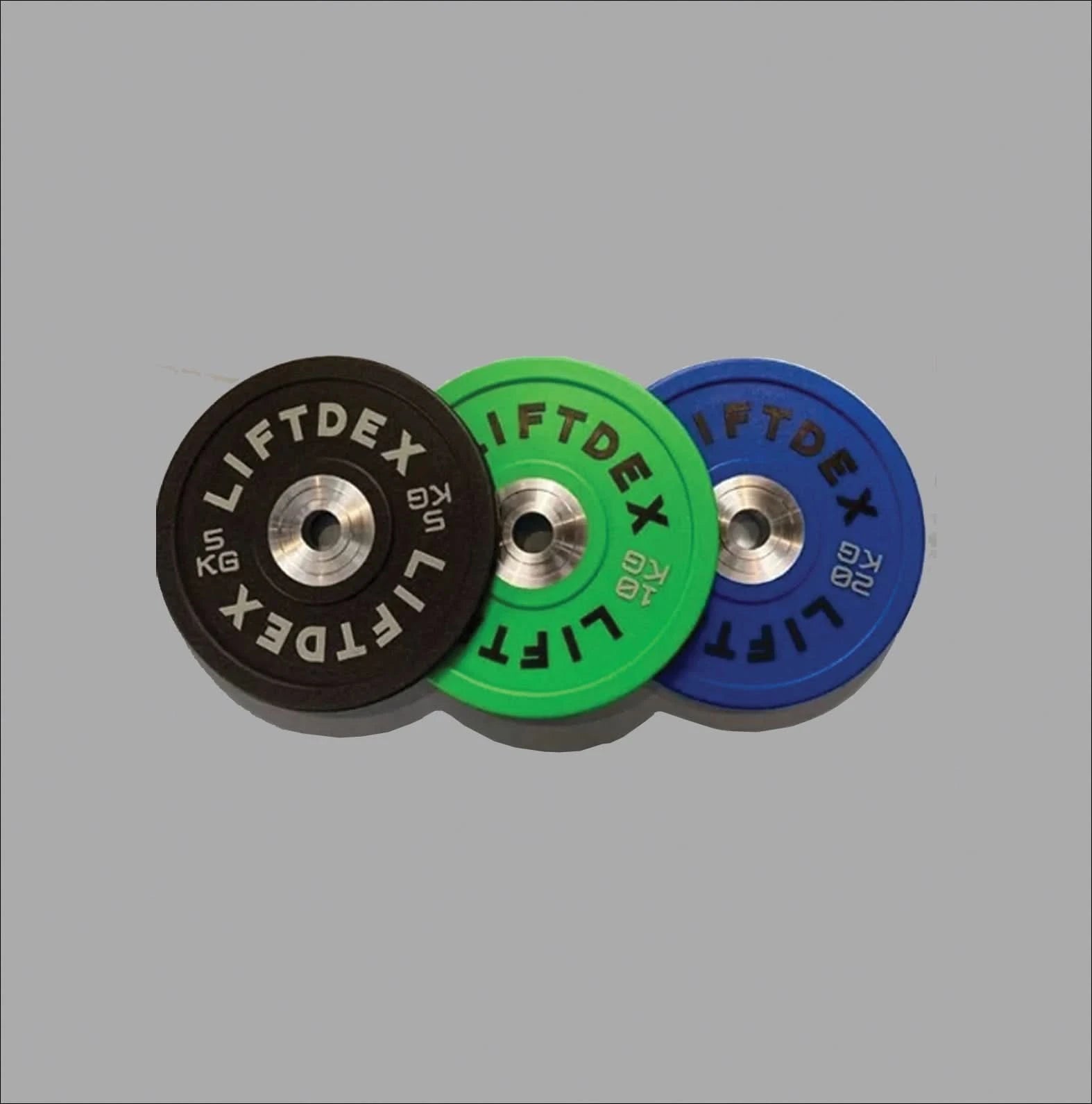 Liftdex Polyurethane Plates | Calibrated 10G | Dead Bounce | Color Coded