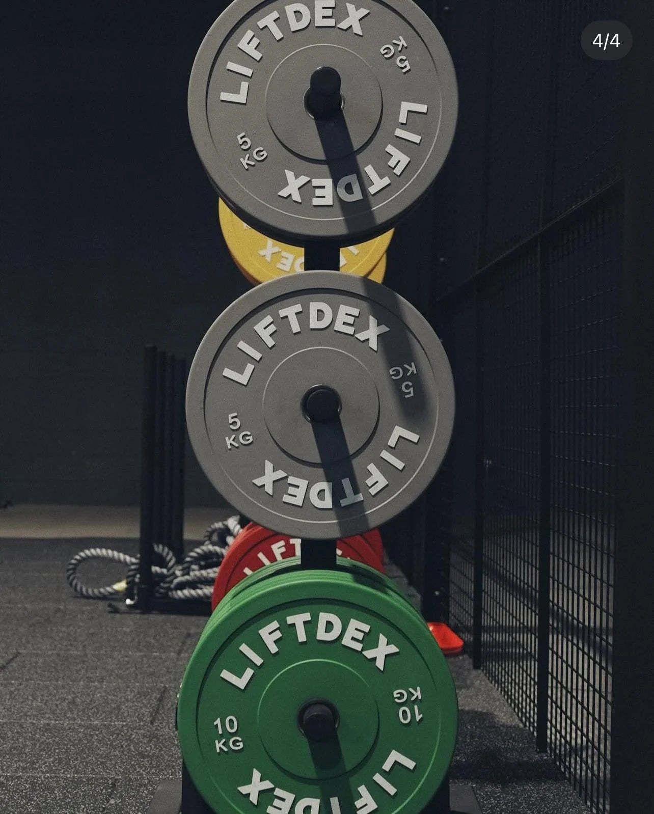 LDX 3 Level Plate Holder Tree with 2 Barbell Holder