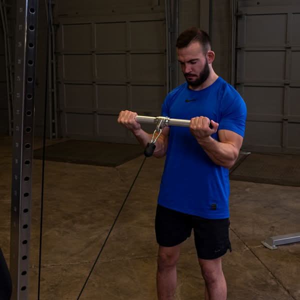 Body Solid MB022A Aluminum Revolving Straight Bar for Cable Machines