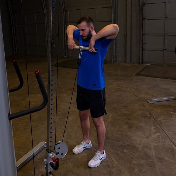 Body Solid MB022A Aluminum Revolving Straight Bar for Cable Machines