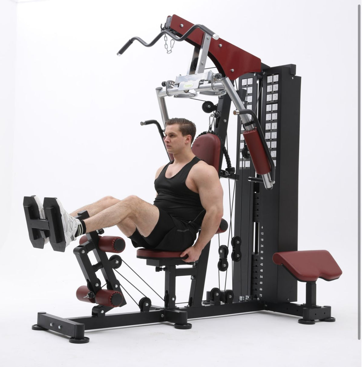 MF Three-Station Home Gym with 72kg Weight Stack