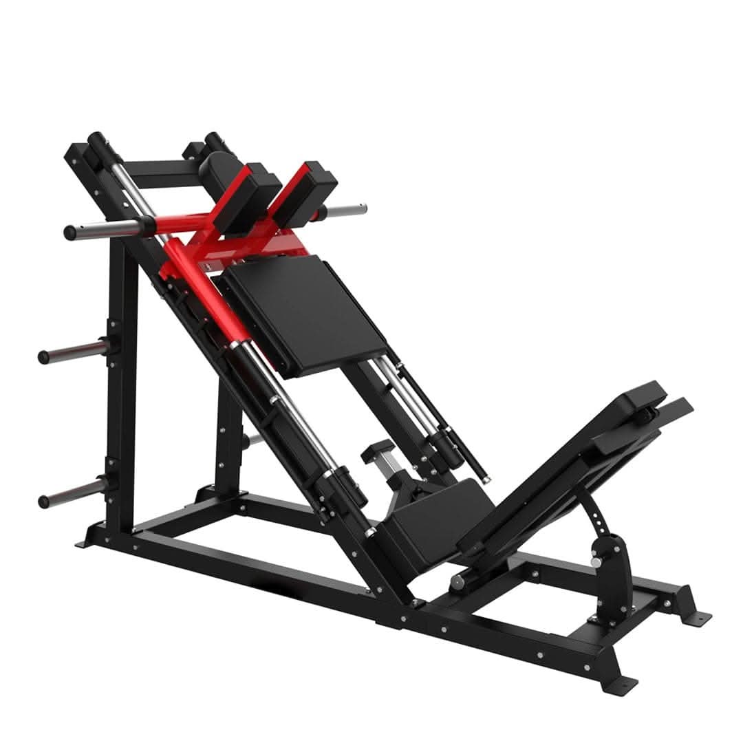 MF MF-GYM-17618-17619-TZ Leg Press Hack Squat Machine – Dual Lower Body Workout Trainer