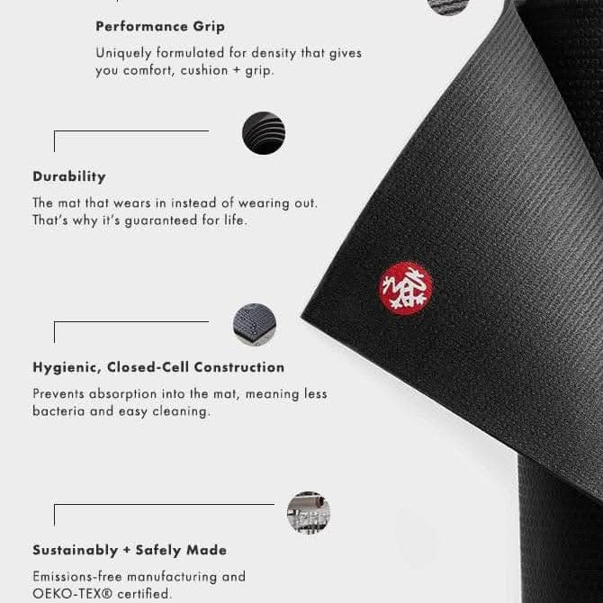 Manduka Pro 71" (180cm) Yoga Mat, 6mm