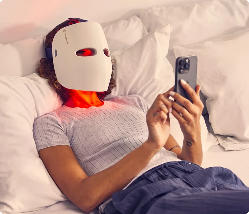 Therabody TheraFace Mask GLO | Anti-Aging LED Mask for Clear & Radiant Skin