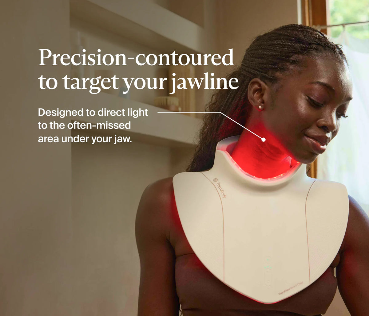 TheraFace LED Neck and Chest red light device UAE