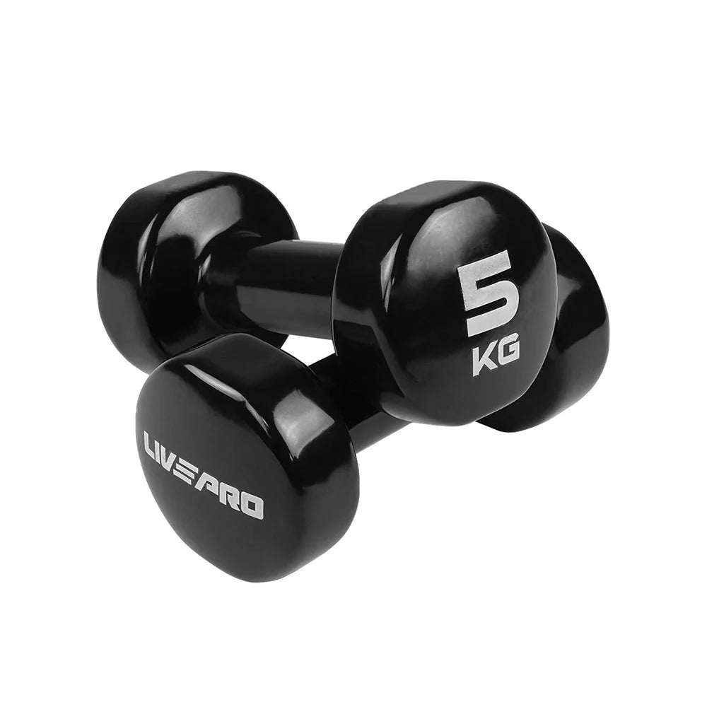 Livepro, Colored Studio Dumbbell, Lp8076, 5 Kg, Black