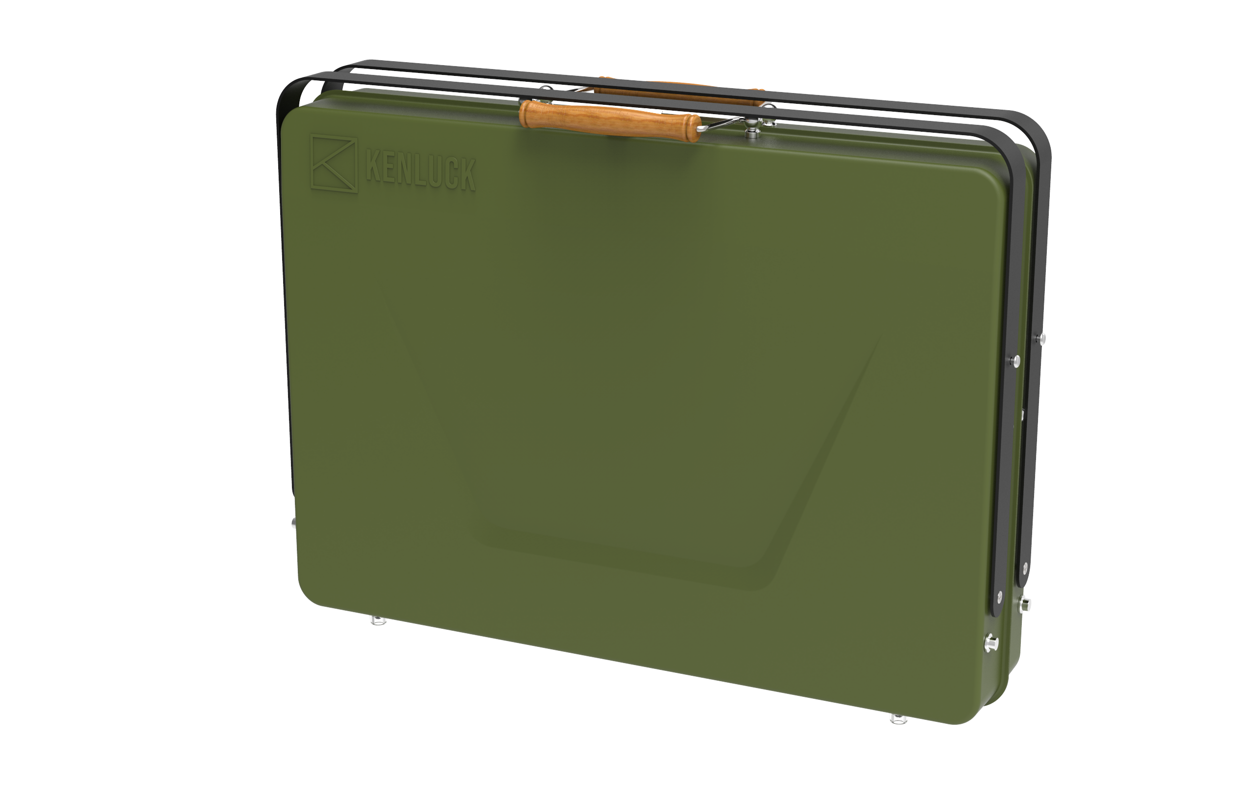 Kenluck Grill Festival, Portable Barbeque Grill Olive Matte Green