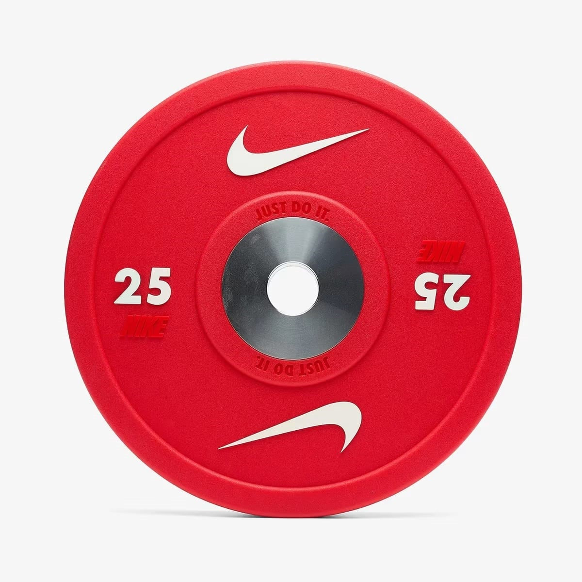 Nike Strength Pro Urethane Bumper Plates Red White 25