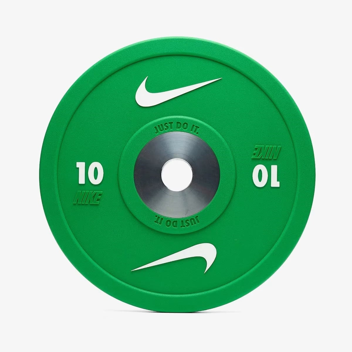 Nike Strength Pro Urethane Bumper Plates Green White 10