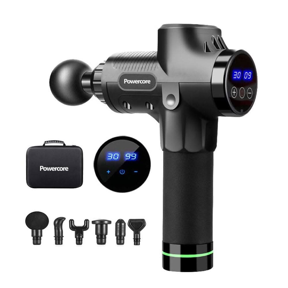 Powercore Massage Gun (With Changeable Heads) + Free Docking Station