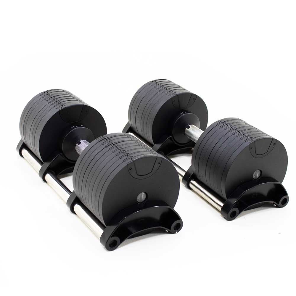 Powercore Smart Adjustable Dumbbells with Stand, 4 Kg - 36 Kg