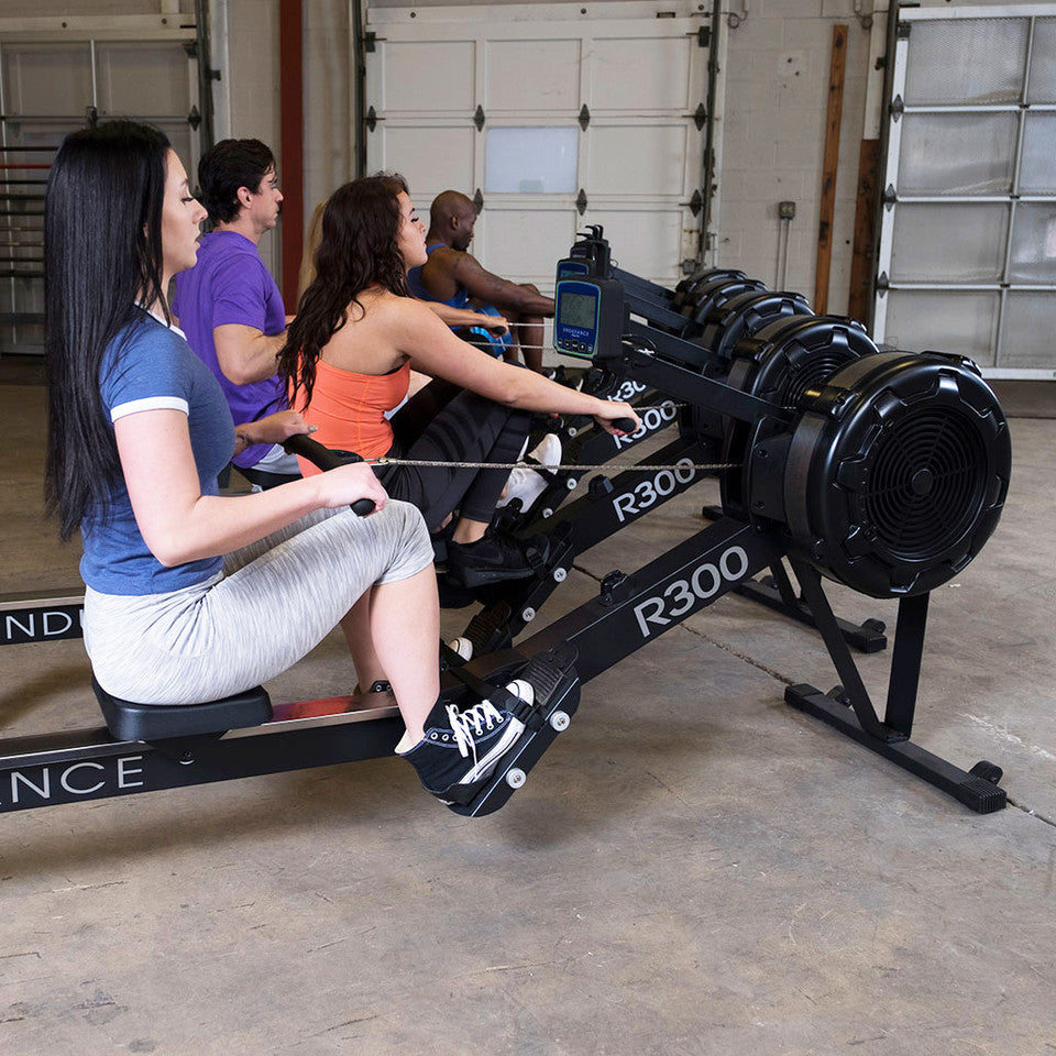 Body Solid Endurance Commercial Rower, Black, R300