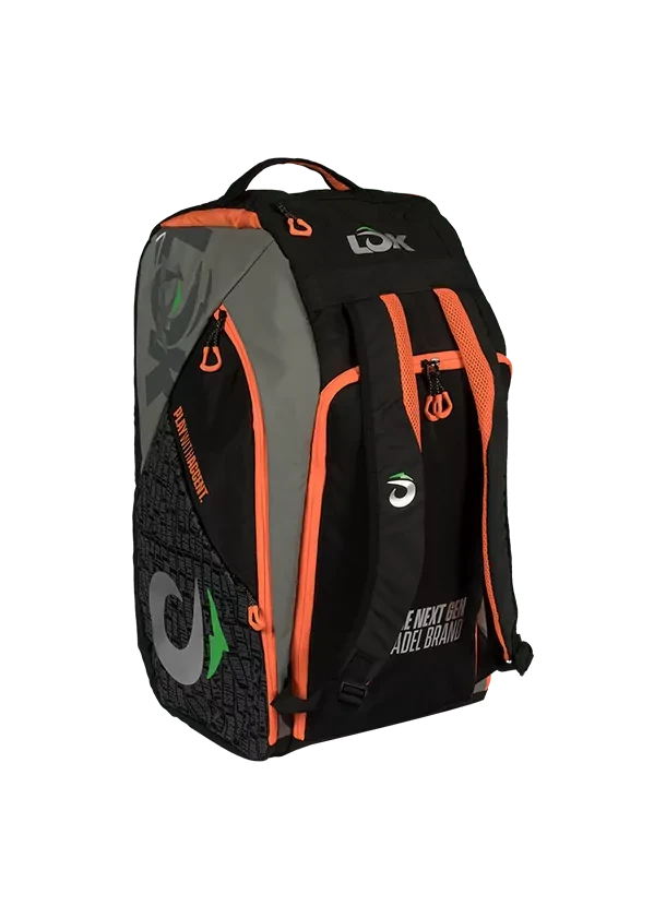 LÕK Maxx Gen 2 Racket Bag 70L – Padel Bag with Thermal Compartments Orange