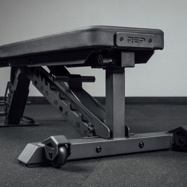 REP Fitness Nighthawk Adjustable Bench - Metallic Black