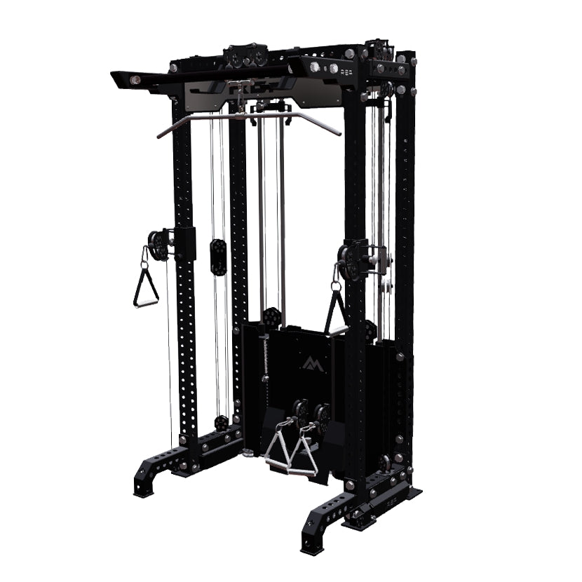 REP Fitness Compact Ares 2.0 Functional Trainer - Metallic Black | 93" Height, 4-Post
