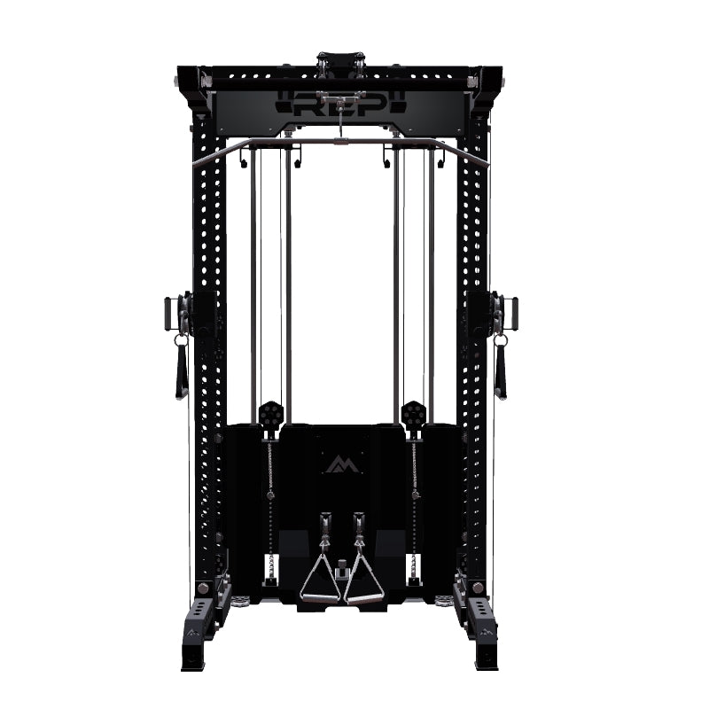 REP Fitness Compact Ares 2.0 Functional Trainer - Metallic Black | 93" Height, 4-Post