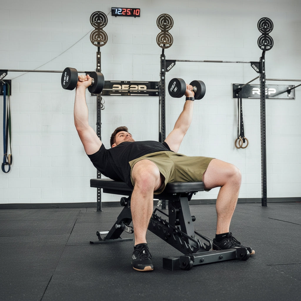 REP Fitness BlackWing Adjustable Weight Bench - Metallic Black