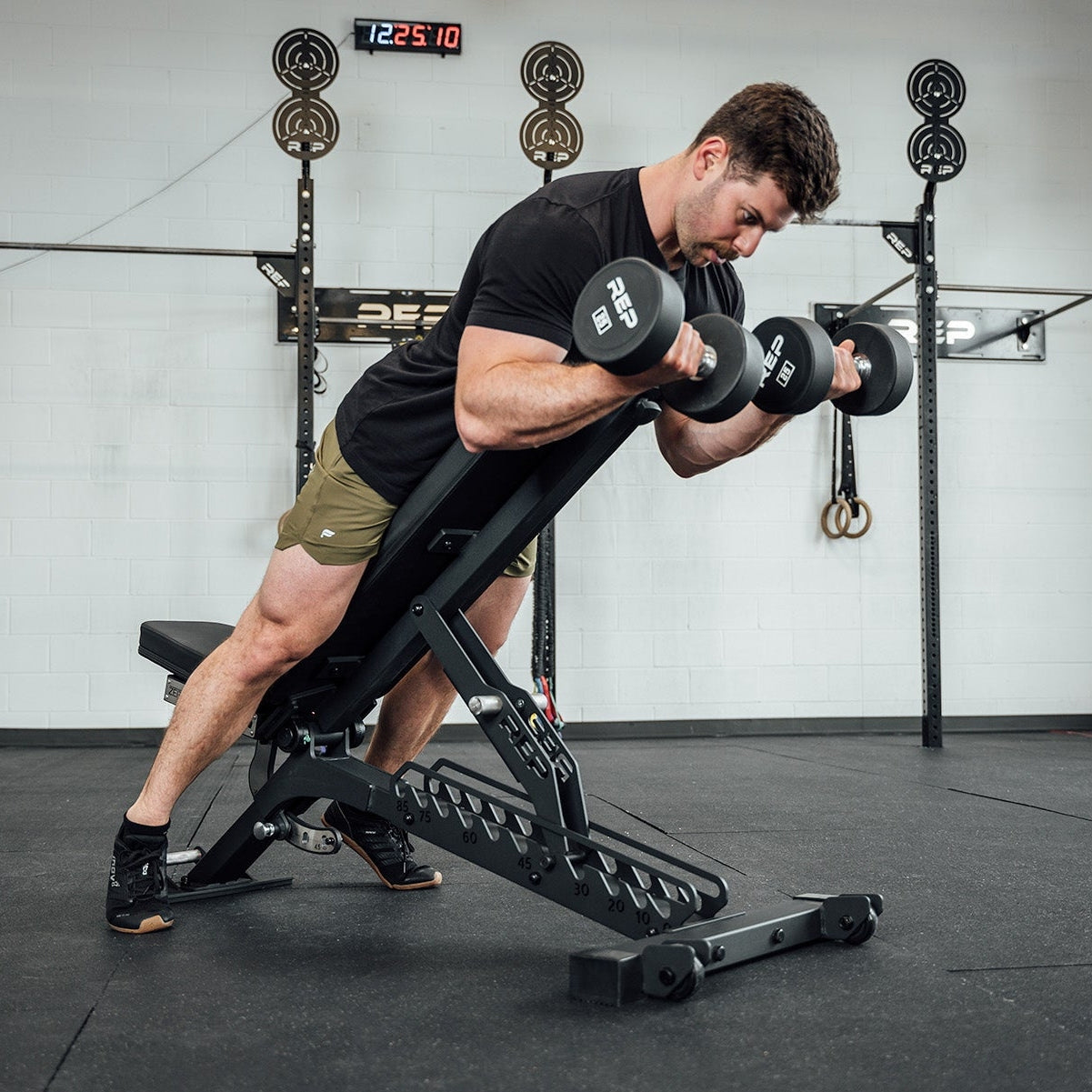 REP Fitness BlackWing Adjustable Weight Bench - Metallic Black