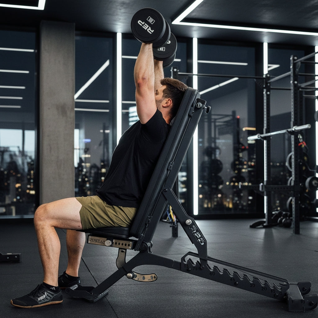 REP Fitness BlackWing Adjustable Weight Bench - Metallic Black