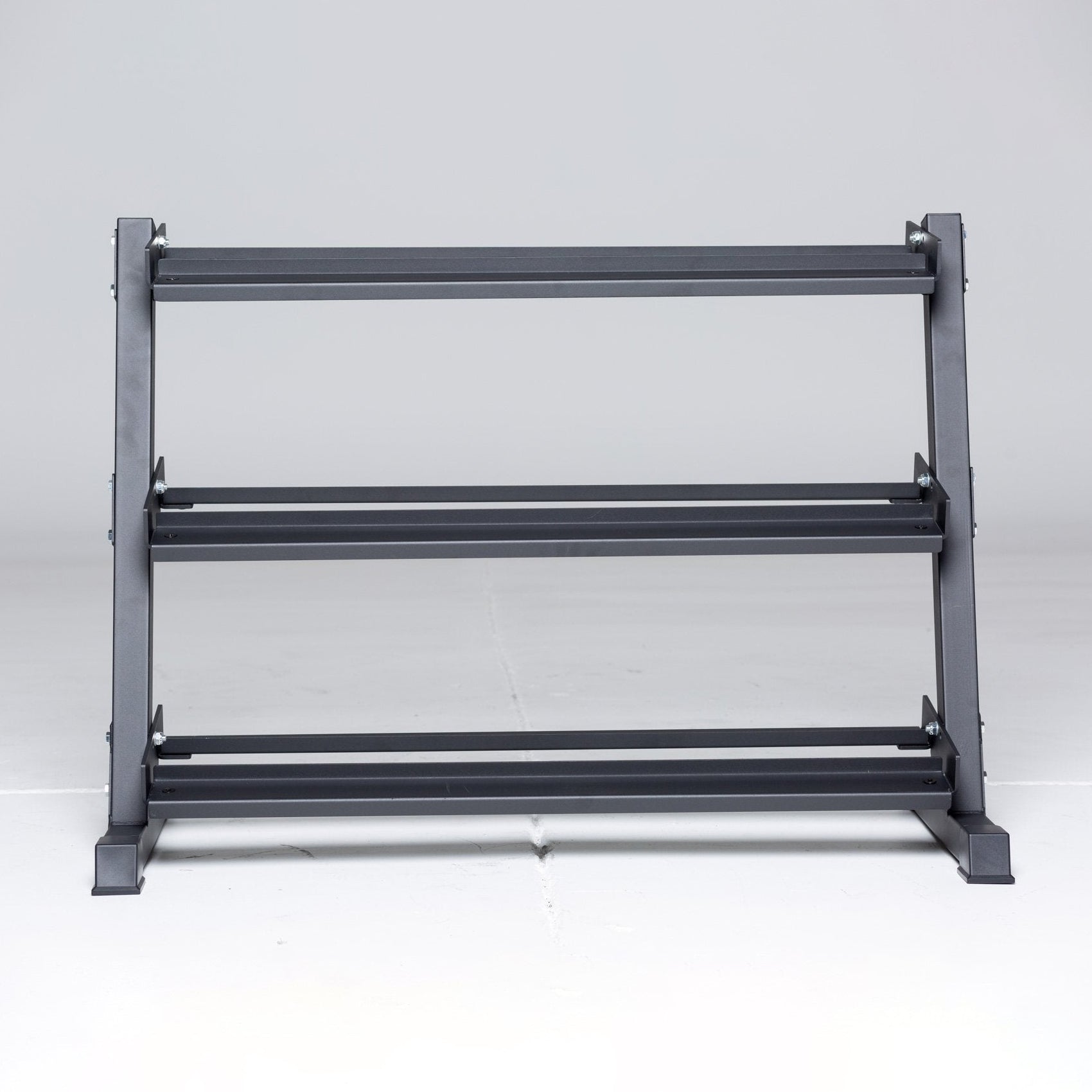 REP Fitness Heavy-Duty 3-Tier Dumbbell Storage Rack - Metallic Black