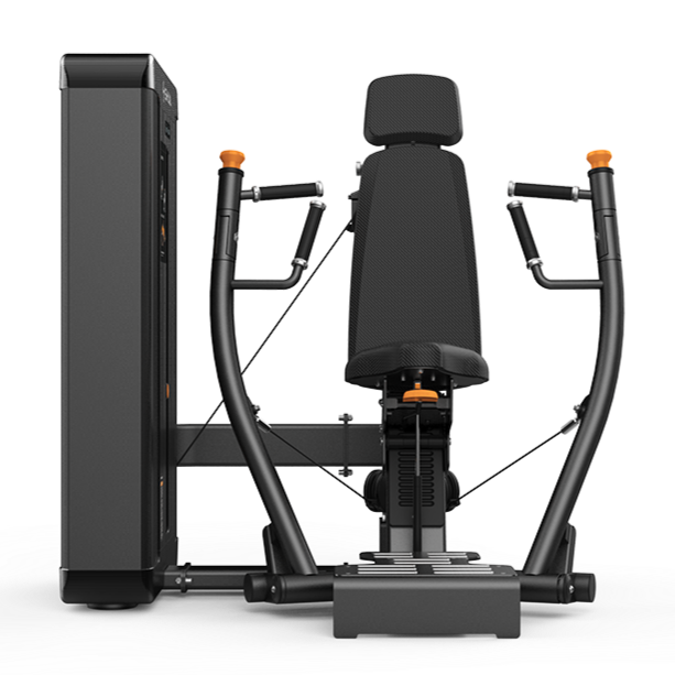SHUA Chest Press Machine SH-G8801 – Titanium Gold & Brushed Silver | Chest Strength Training Equipment