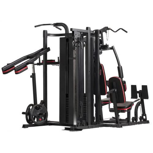 Sparnod Fitness SMG-17000 Multi-Function Home Gym – 5-Station Full-Body Strength System