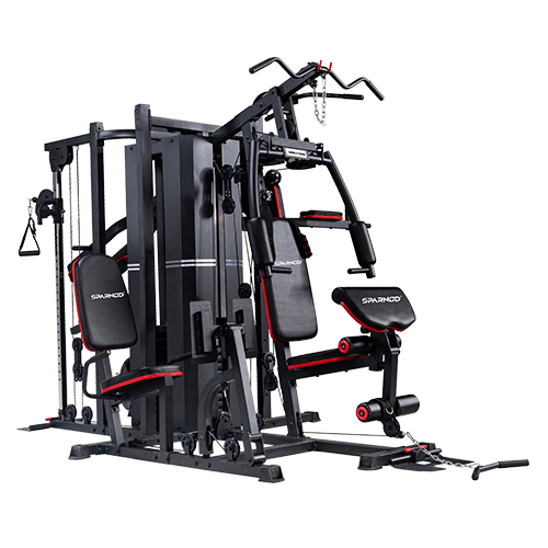 Sparnod Fitness SMG-17000 Multi-Function Home Gym – 5-Station Full-Body Strength System