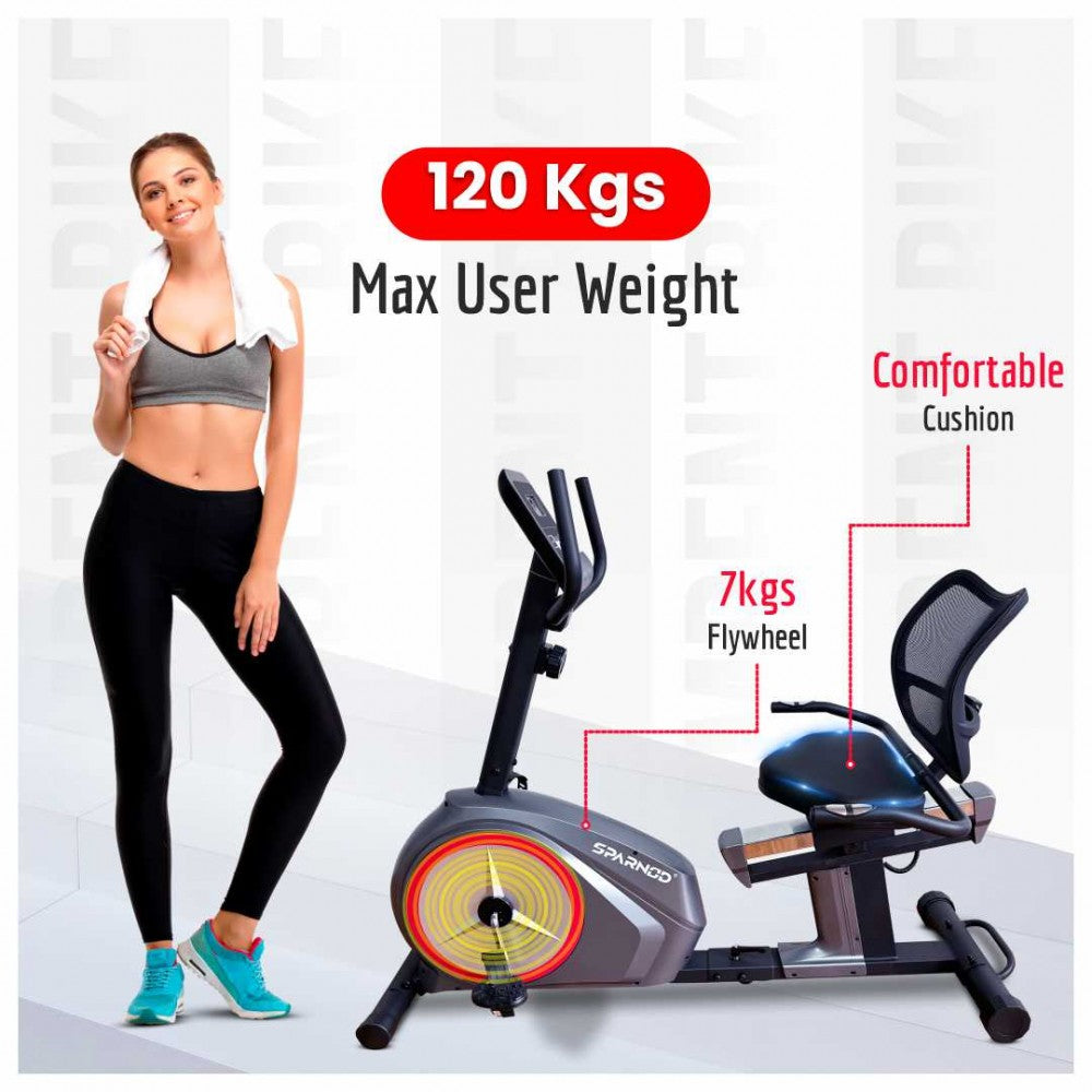 Sparnod Fitness Recumbent Bike, SRB-34