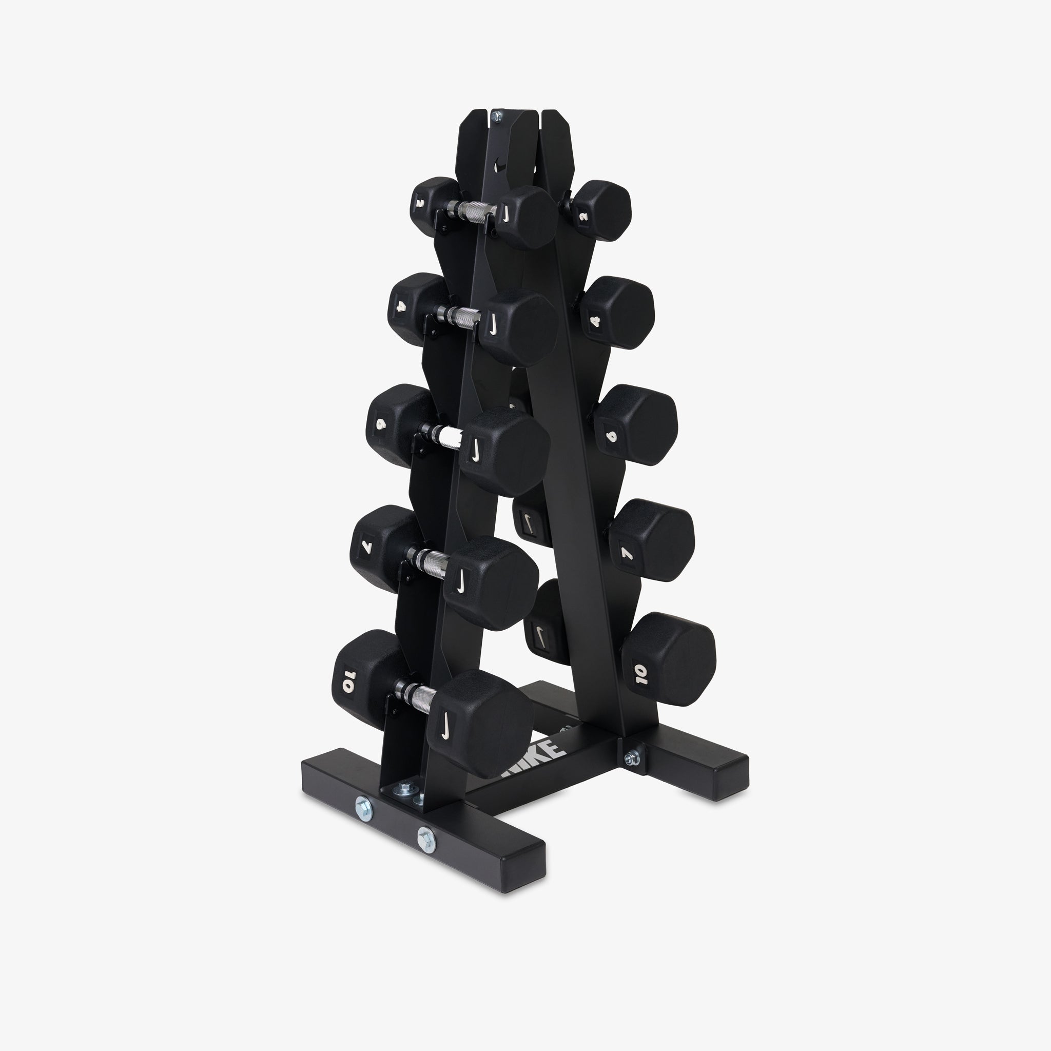 Nike Dumbbell Set 2–10 Kg (5 Pairs) with Space-Saving Vertical Rack