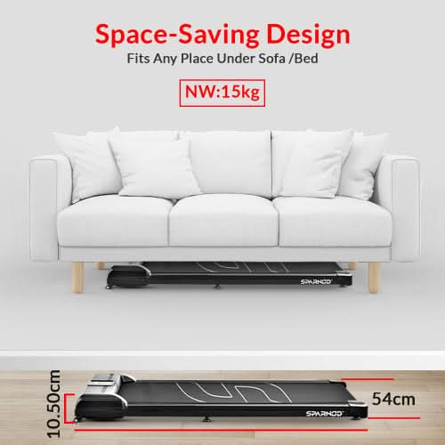 Sparnod Fitness, Walking Pad Treadmill for Home/Office, STH-3004