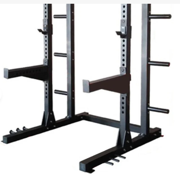 1441 Fitness Heavy Duty Semi Commercial Half Cage Squat Rack with Pull Up Bar J611