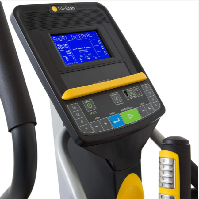 Strength Master Lifespan E2I+ Elliptical Bike – Incline, Chest Belt, 220V, 15.5 Kg Flywheel