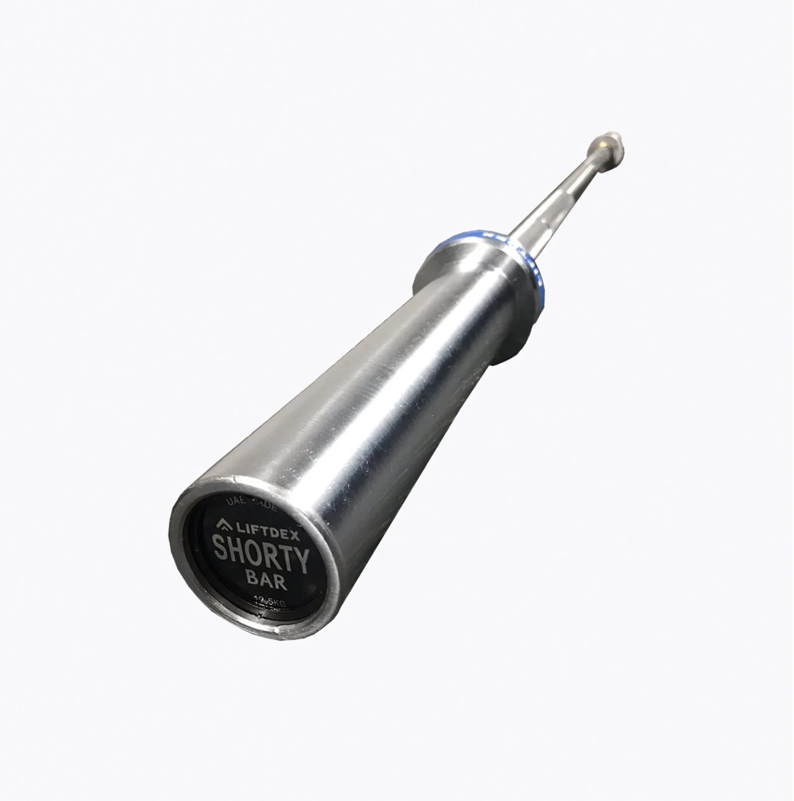 Liftdex Shorty Barbell: 65In | Full Chrome | 12.5Kg | Box Studios | Weightlifting