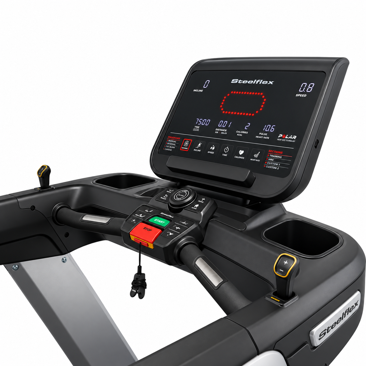 Steelflex Commercial Treadmill PT-20, 5.0 HP AC Motor