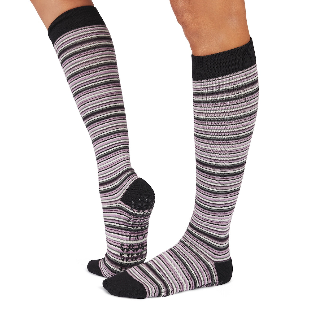 Tavi Jane Grip Socks Fig Stripe
