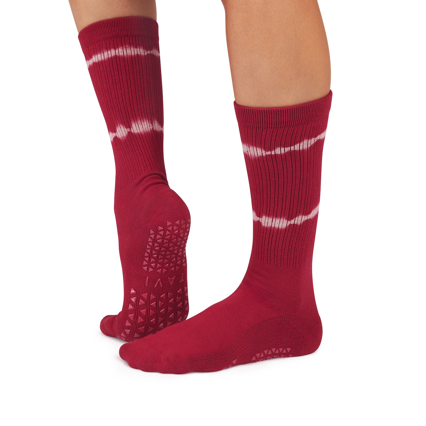 Tavi Kai Grip Socks Ruby Tie Dye Stripe