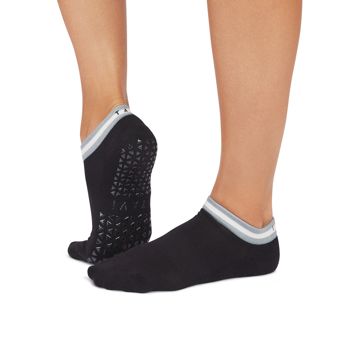 Tavi Cora Grip Socks Ebony Mirage Stripe