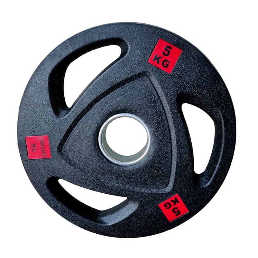 Combo 1441 Fitness 6 ft Olympic Barbell with Black Olympic Plates set | 60 Kg Set