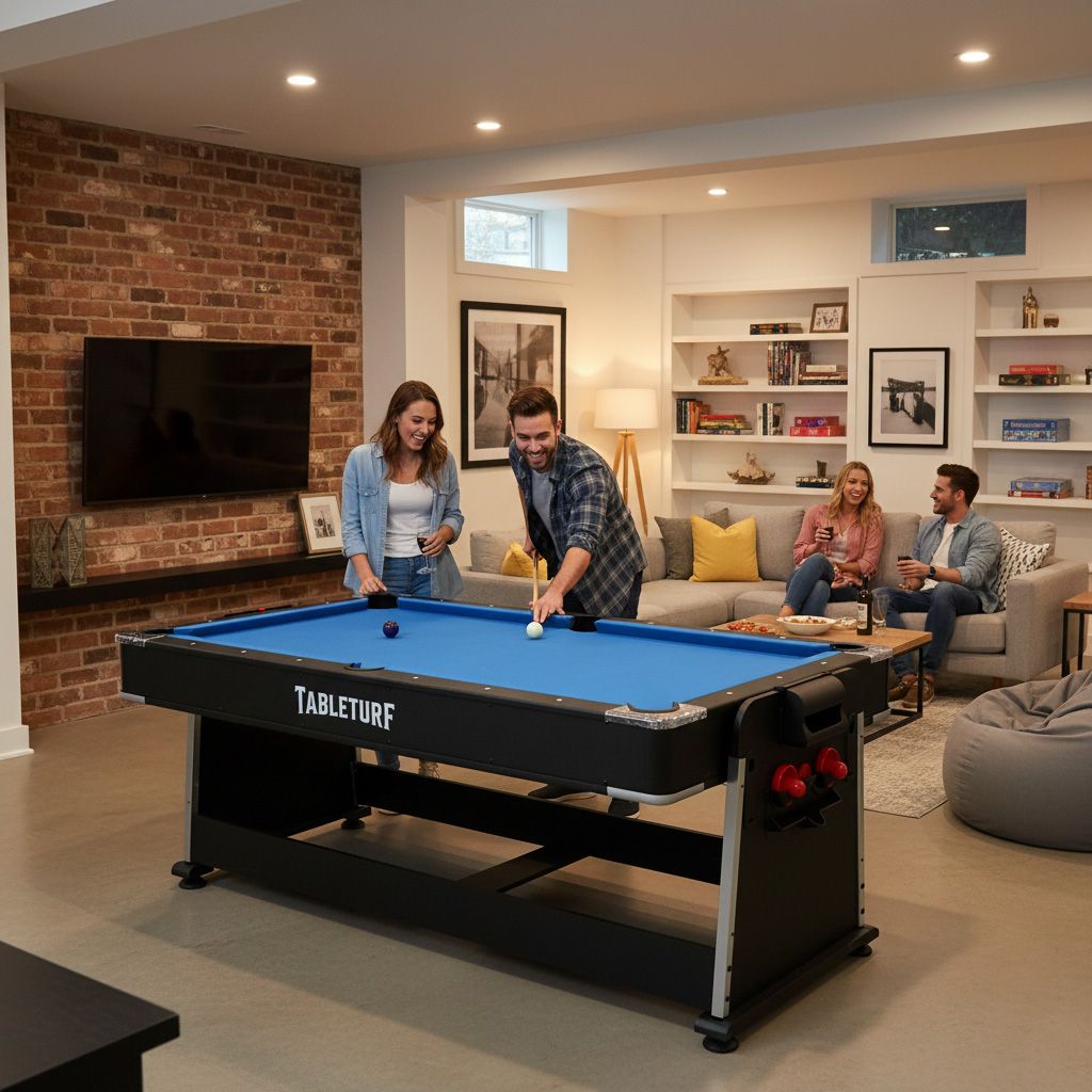 TableTurf Quad Play 4-in-1 Multi Game Table