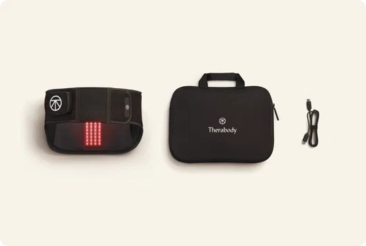 Therabody ThermBack LED – 4-in-1 Smart Back Therapy Wrap | Black