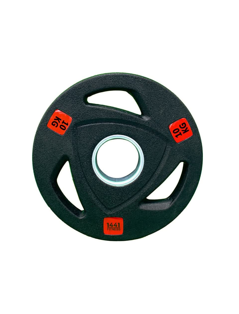 Combo 1441 Fitness 7 Ft Olympic Barbell with Black Olympic Tri-Grip Plates Set | 120 kg