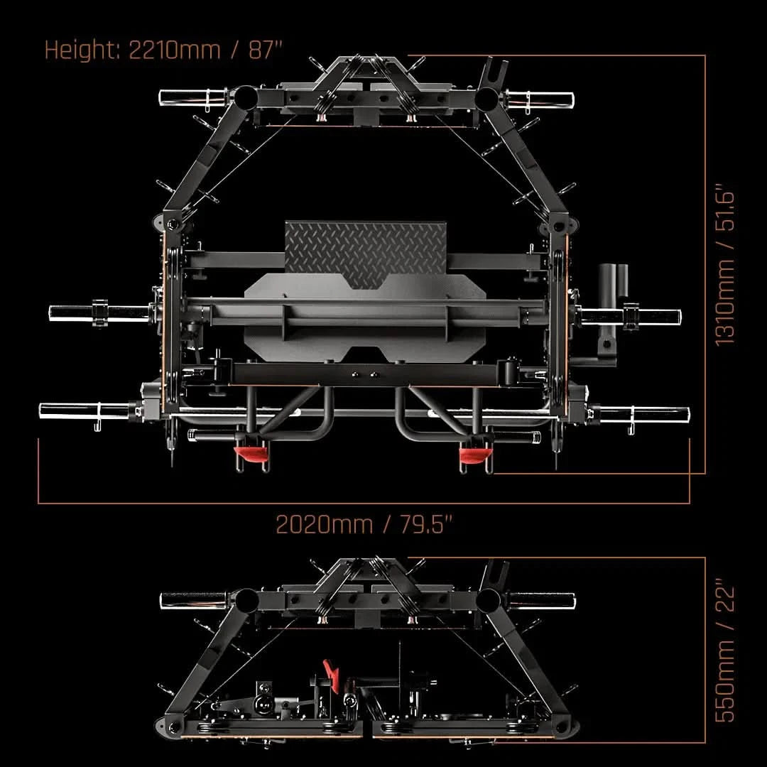 BRUTEforce UX1 Functional Trainer with FOLD – All-in-One Smith Machine