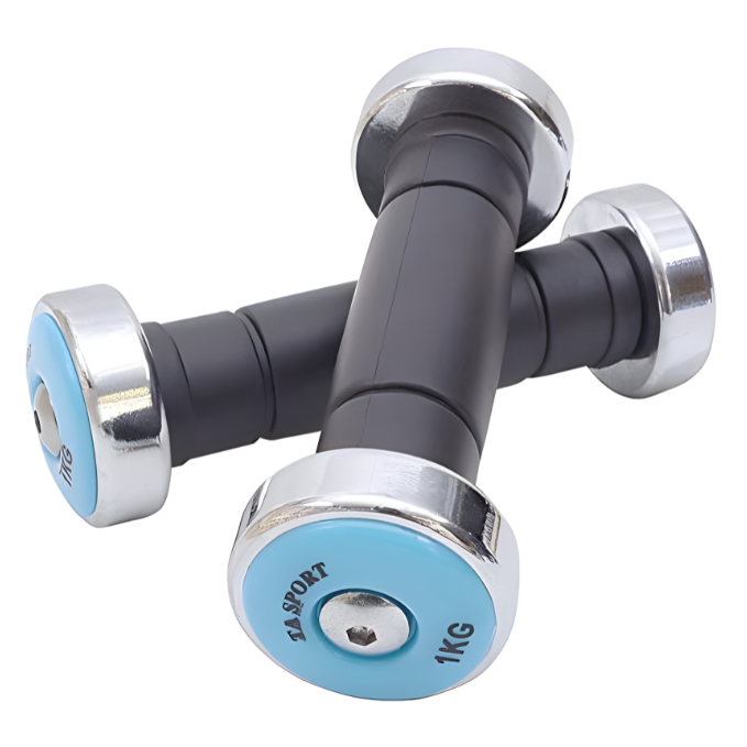 Ta Sports, Chromed Dumbbell 1Kg With Rubber Handle, Db5212