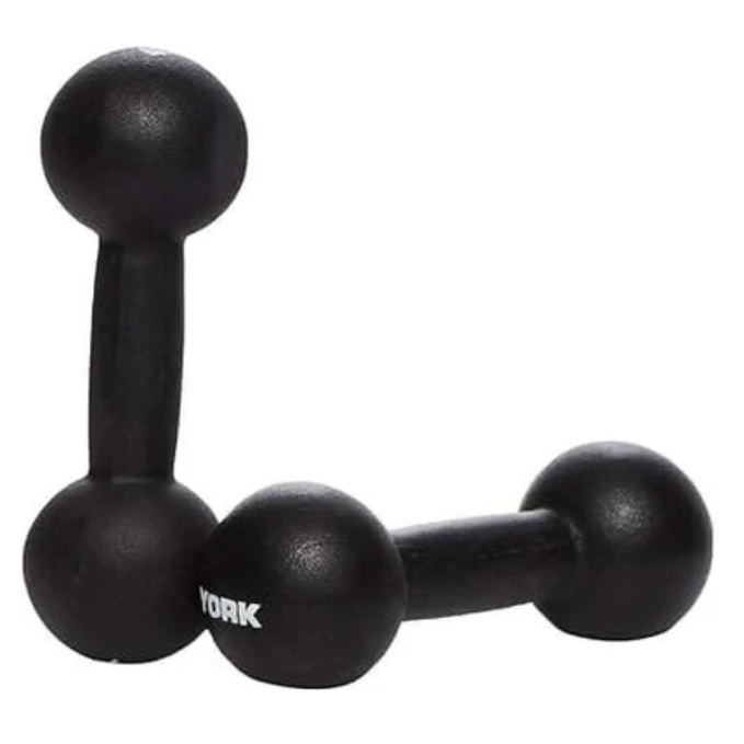 York, Fitness Neoprene Dumbbell, Black