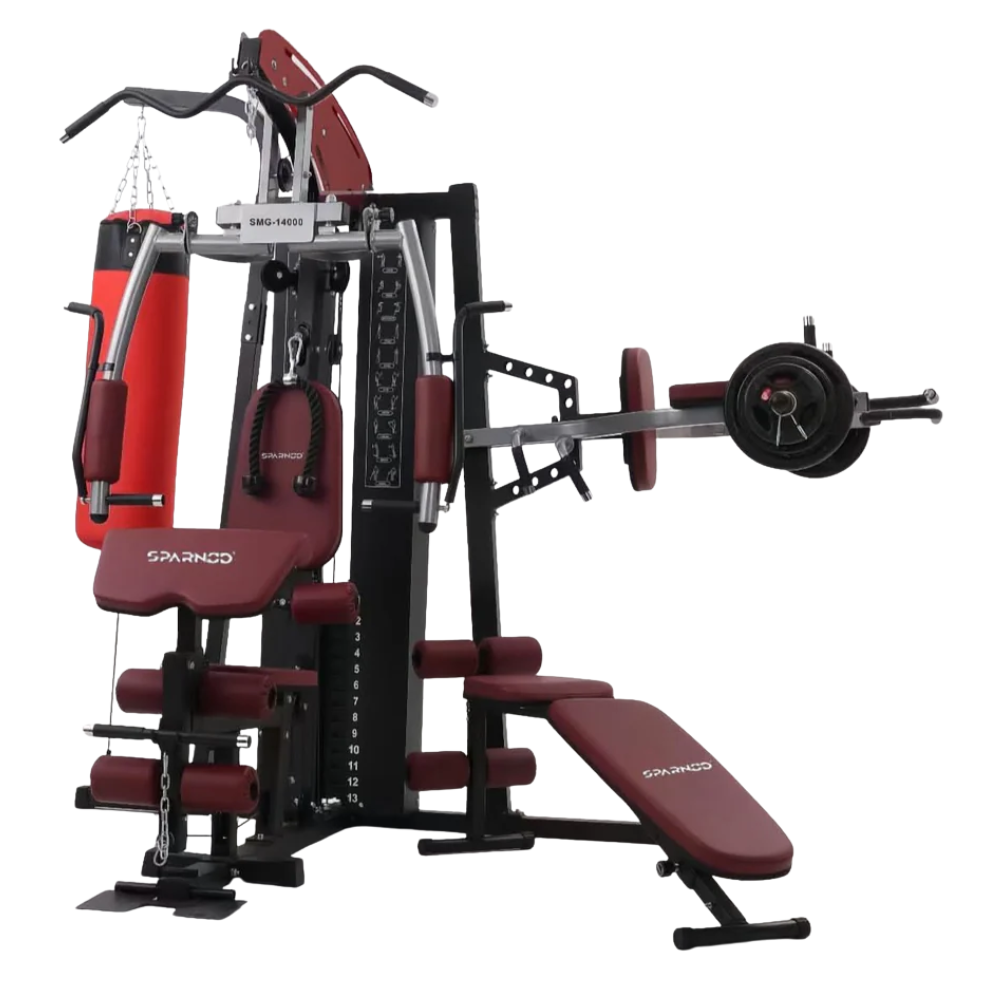 Sparnod Fitness SMG-14000 Three-Station Multi-Functional Home Gym
