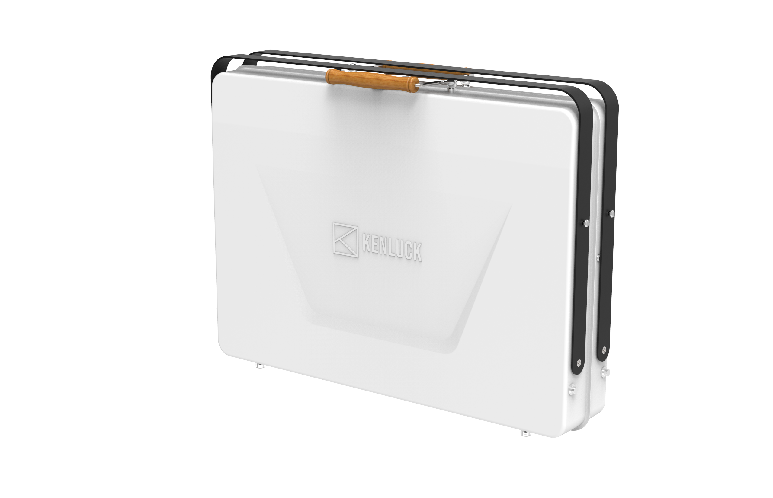 Kenluck Grill Festival, Portable Barbeque Grill Matte White